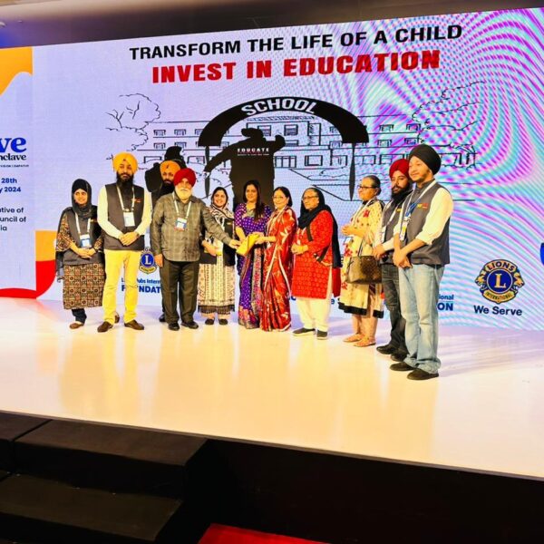 Dr Oswal at the launch of the Project Invest in Education