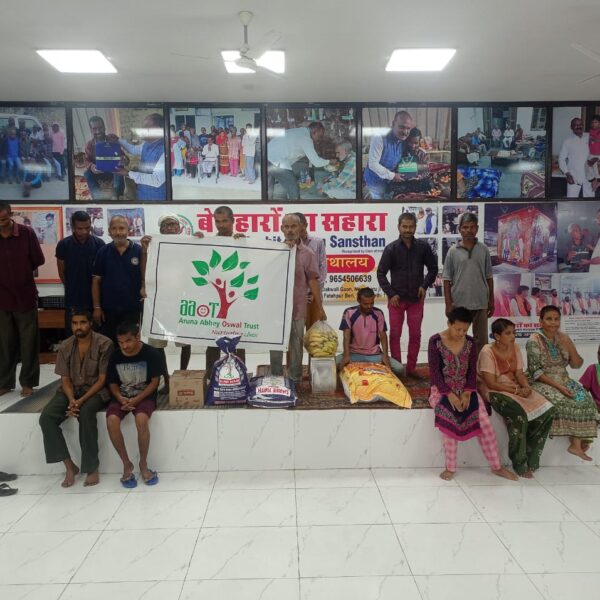 Donated Grocery items to Jamia Tus Swalihat Delhi Trust and Mother Teresa Home