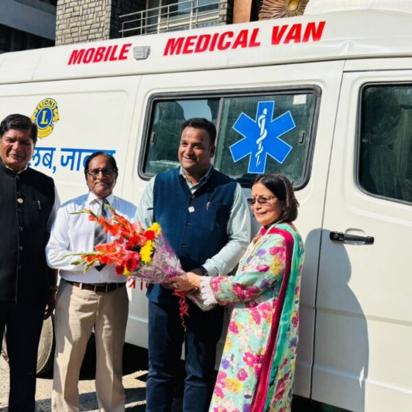 Inauguration of the Mobile Medical Van donated by Dr. Aruna Abhey Oswal to Lions Club, Jaora, Dist. Ratlam, MP on 18th August 2025