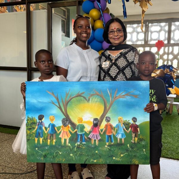 Dr. Aruna Oswal visit to Uganda for Inauguration of Play Centre for Cancer Children in Mulago Hospital Compala on 7th May, 2026.
