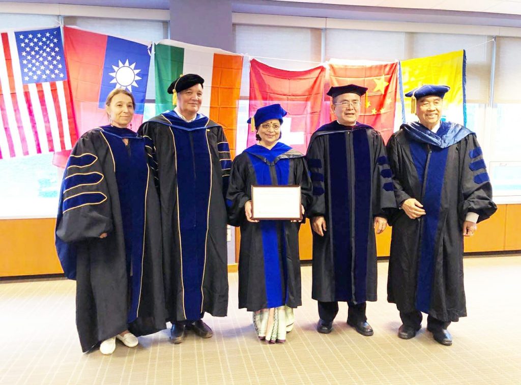 Doctorate offered for Humanitarian services at Wisconsin USA.