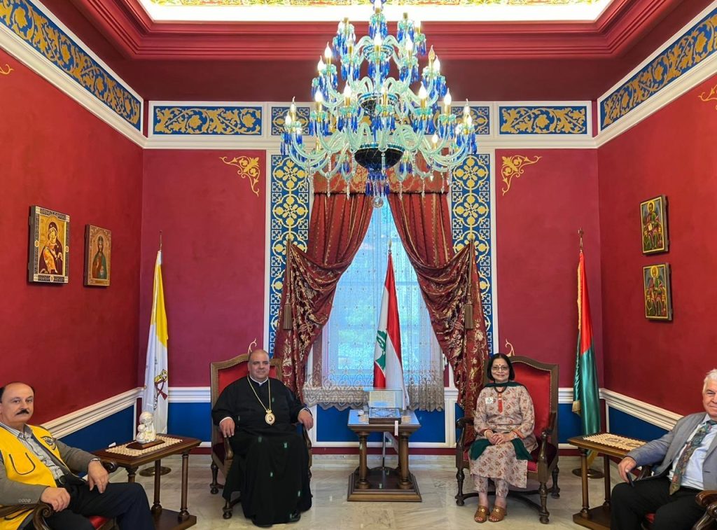 Meeting with His Excellency Bishop and Lions of Lebanon
